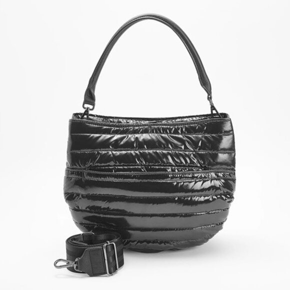 THINK ROYLN Handbags - NEW Black Patent Leather the Monterey 'Think Roylen' Shoulder/Crossbody Bag